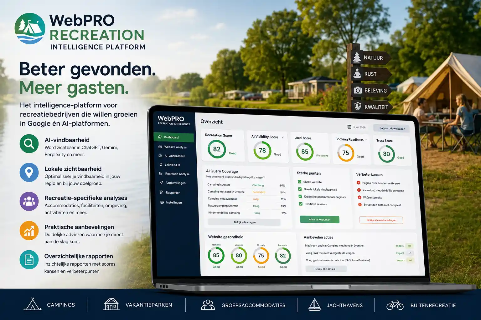 Recreatiebedrijven beter zichtbaar in zoekmachines en AI platformen